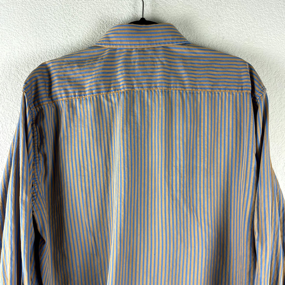 Robert Graham Shirt Mens XL Flip Cuff Striped Button Up Long Sleeve Career - Picture 12 of 14